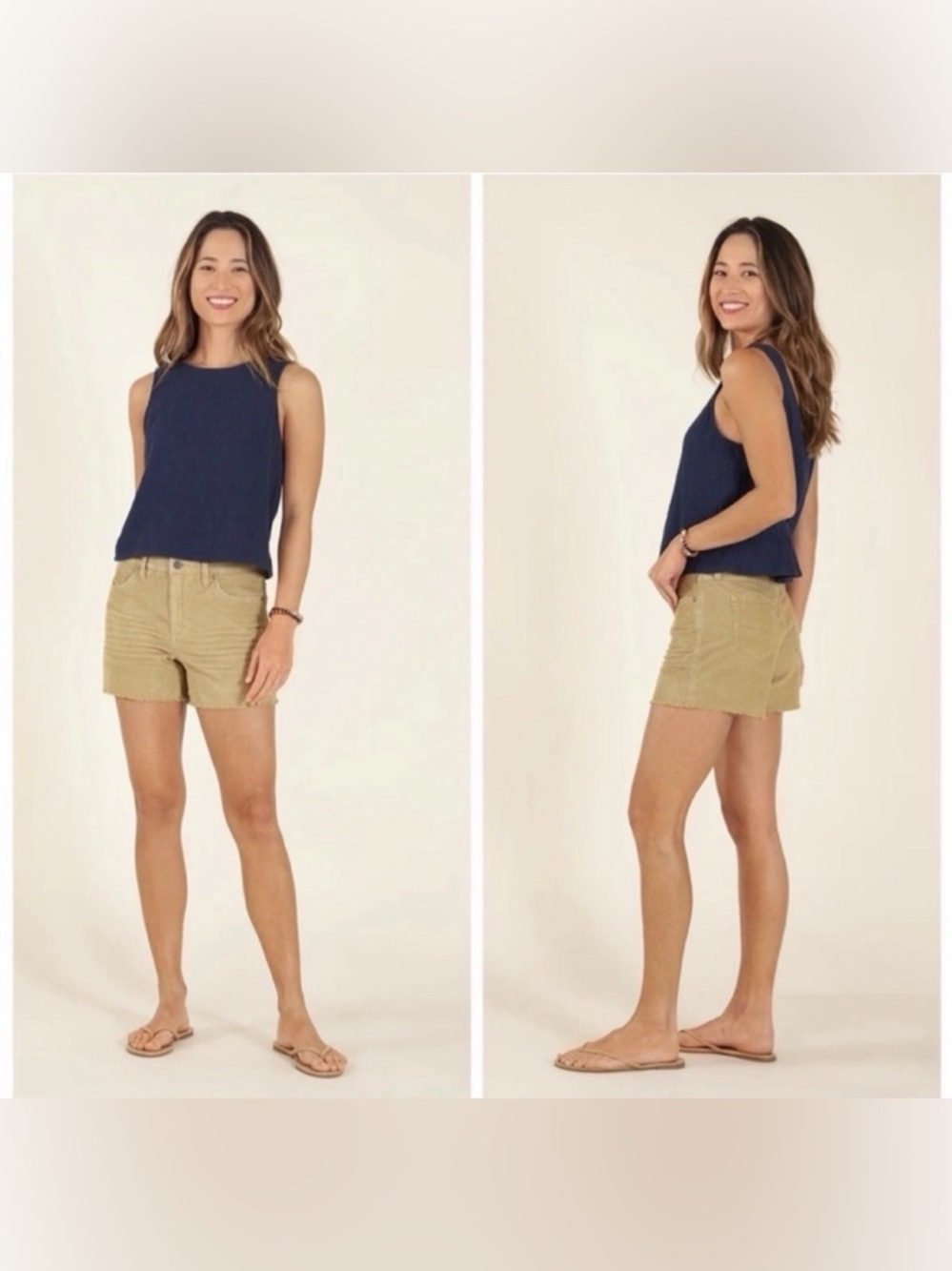 Carve Designs Oahu 4” Corduroy Shorts Raw Hem Organic Cotton
